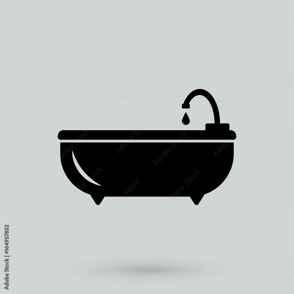Bathroom icon. Bathroom icon.