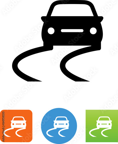 Car Swerving Icon - Illustration photo