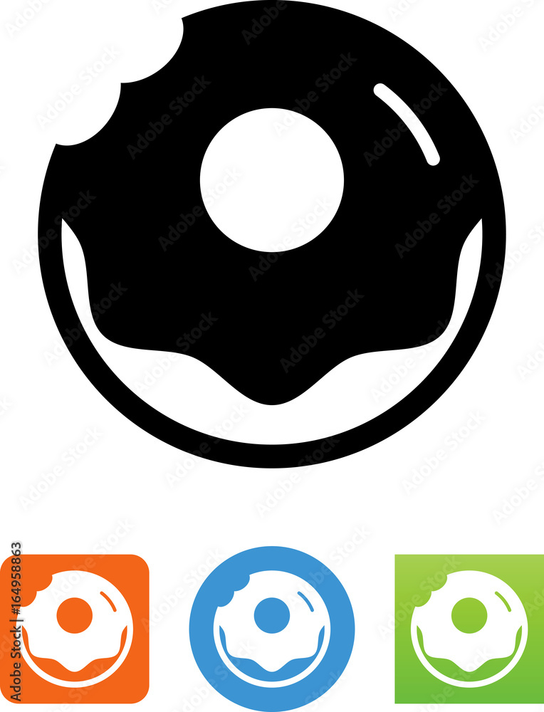 Chocolate Doughnut Icon - Illustration Chocolate Doughnut Icon - Illustration