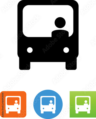 City Bus Icon - Illustration