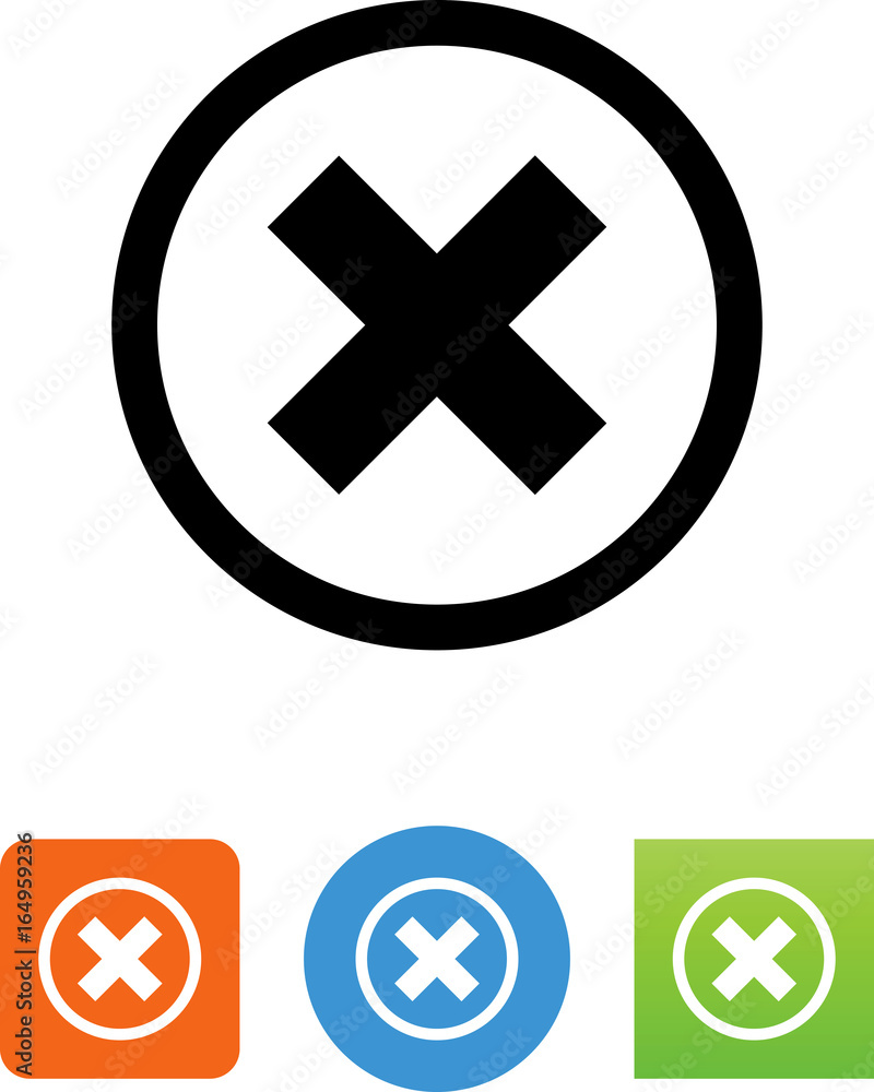 Fototapeta premium Close Icon - Illustration