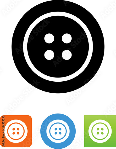 Clothes Button Icon - Illustration