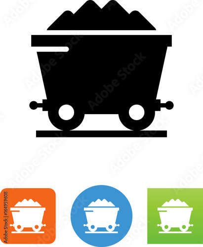 Coal Car Icon -  Illustration