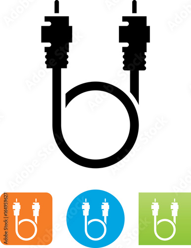 Coaxial Cable Loop Icon - Illustration