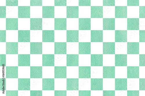 Watercolor square pattern.
