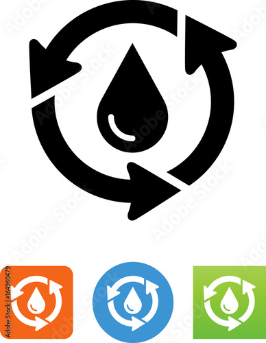 Conserve Water Icon - Illustration