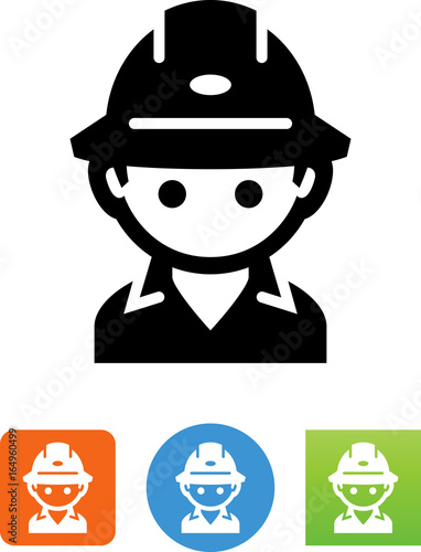 Construction Worker Icon - Illustration
