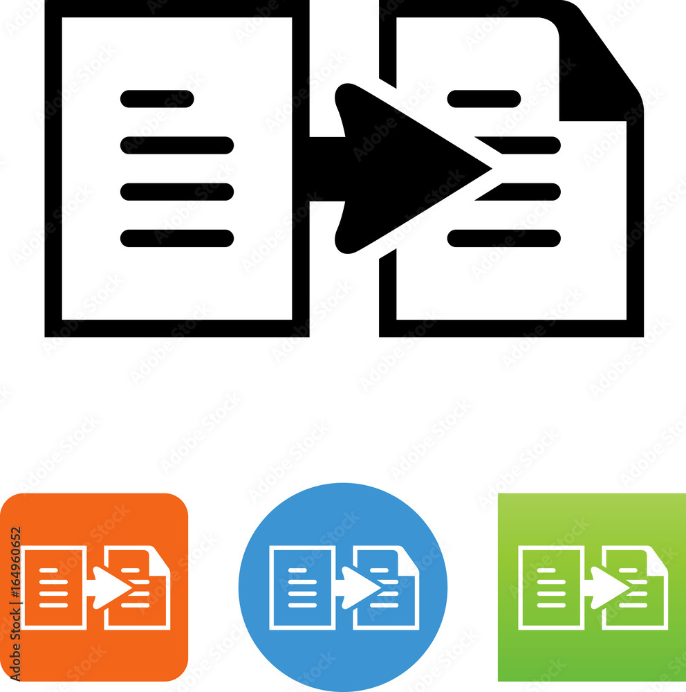 Copy Document Icon - Illustration Copy Document Icon - Illustration