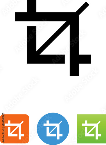 Crop Tool Icon - Illustration