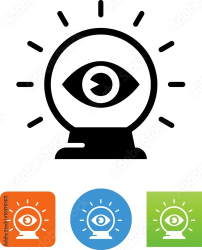 Crystal Ball With Eye Icon