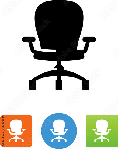Desk Chair Icon - Illustration