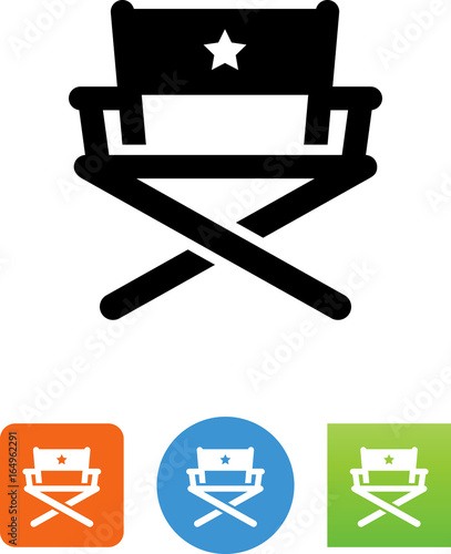 Director's Chair Icon - Illustration