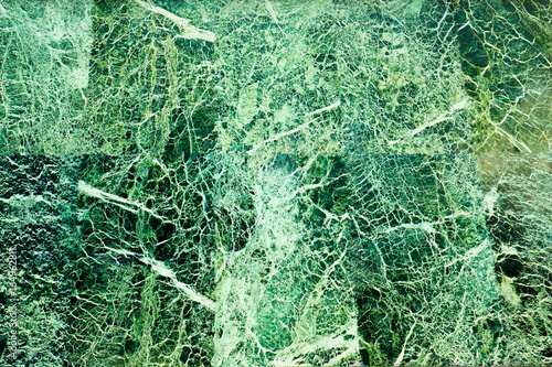 Green marble with white veins, abstract background