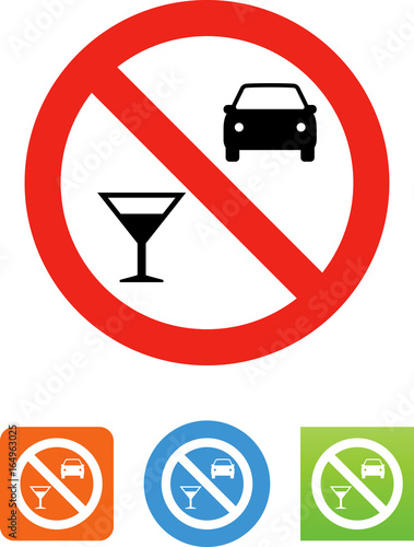 Don't Drink And Drive Icon - Illustration