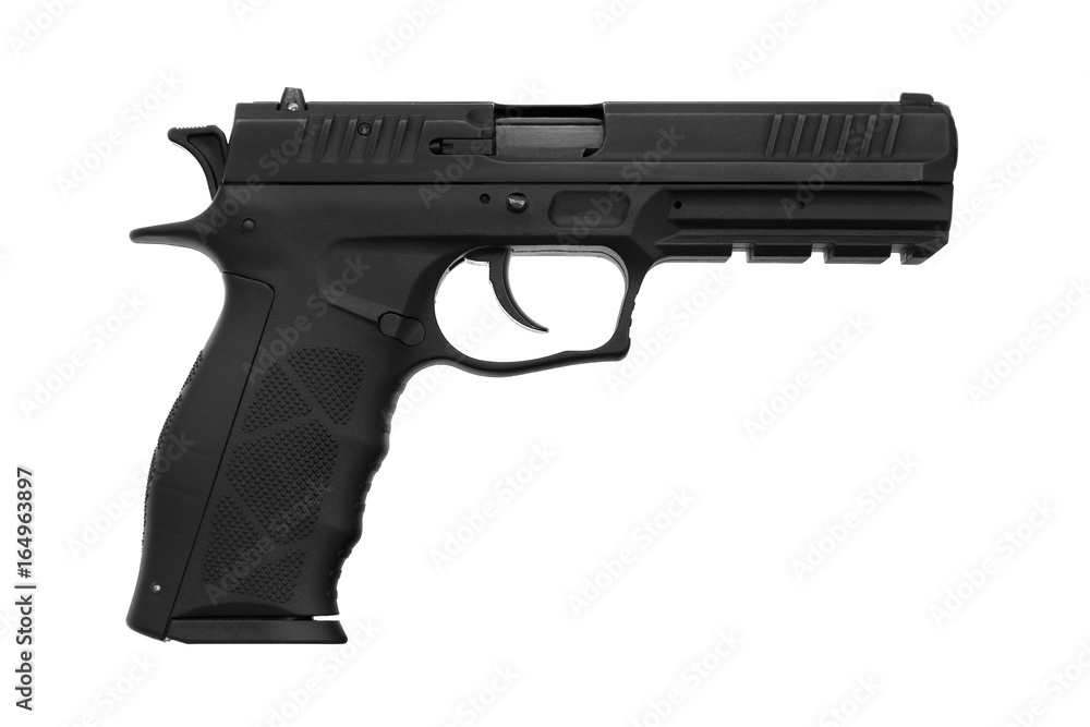 Pistol isolated on white