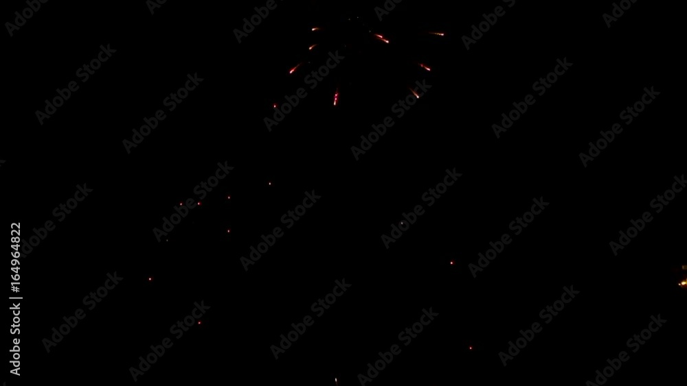 Fireworks exploding in the night sky at Israel 2017 independence day celebration Fireworks exploding in the night sky at Israel 2017 independence day celebration