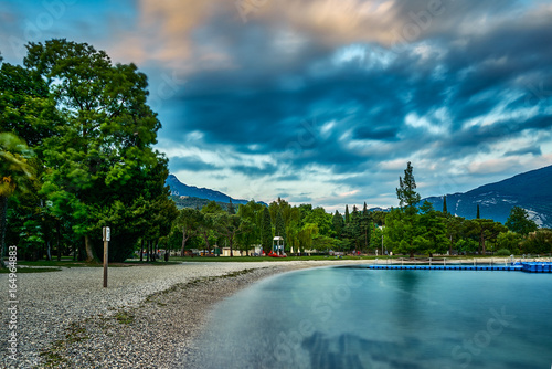 Beautiful landscape. View of Lake Garda, Riva del Garda,Italy. Popular destinations for travel in Europe..    © DannyIacob