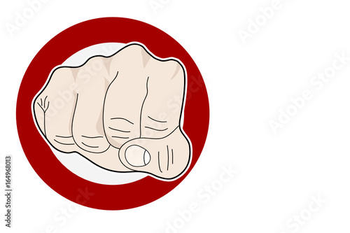 Fist Punching, Hitting, Comic, Pop Art
