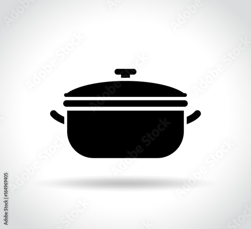 pot icon on white background