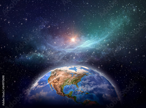 Fototapeta Naklejka Na Ścianę i Meble -  Planet Earth in cosmic space