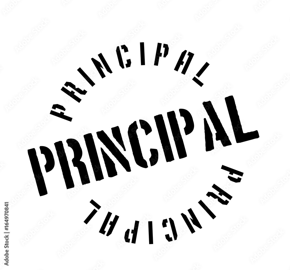 Principal rubber stamp. Grunge design with dust scratches. Effects can be easily removed for a clean, crisp look. Color is easily changed. Principal rubber stamp. Grunge design with dust scratches. Effects can be easily removed for a clean, crisp look. Color is easily changed.