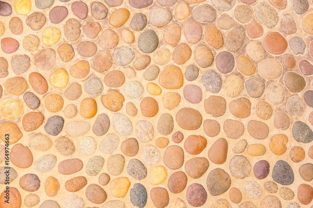 Pebble stone floor tile texture