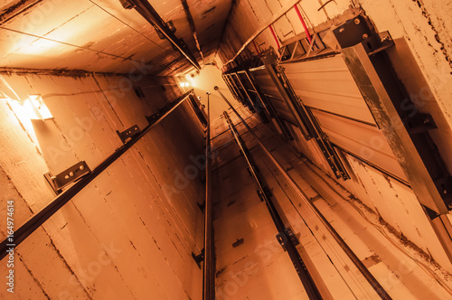 Elevator shaft in a boulding