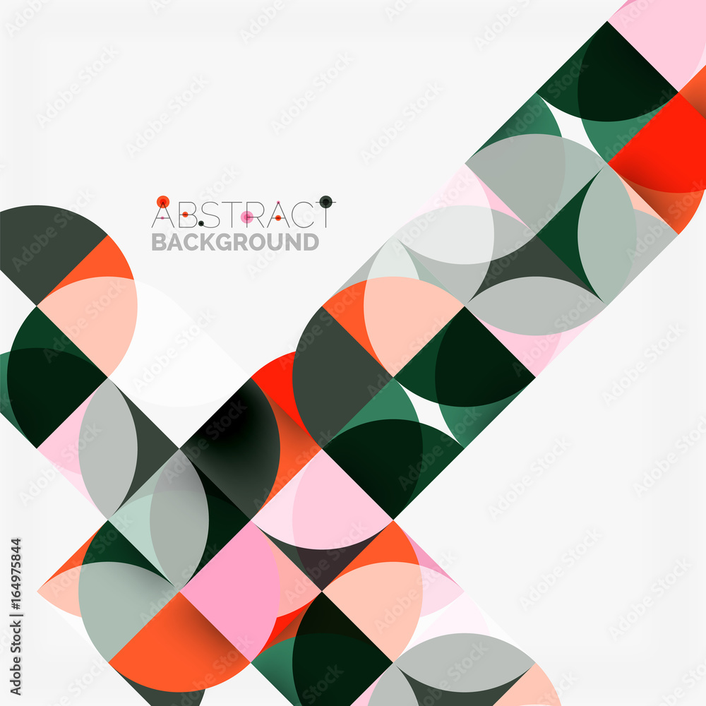 Obraz premium Modern geometrical abstract background circles