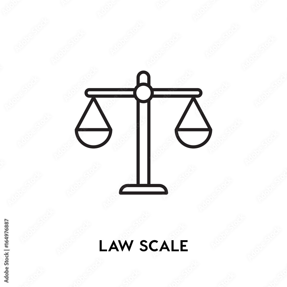Law Scale Vector Icon Law Scale Vector Icon