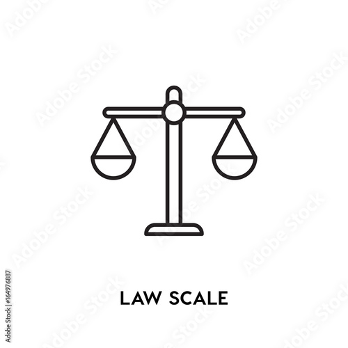 Law Scale Vector Icon