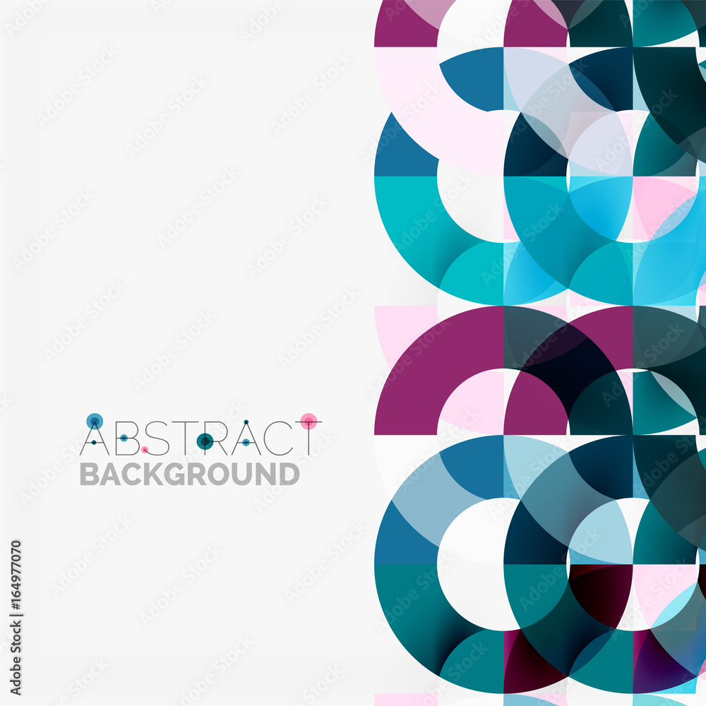 Colorful rings on grey background, modern geometric pattern design Colorful rings on grey background, modern geometric pattern design