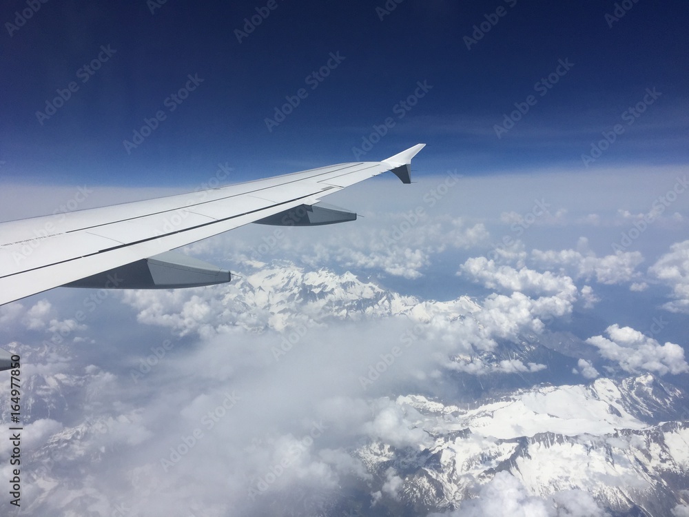 Flug über die Alpen Flug über die Alpen