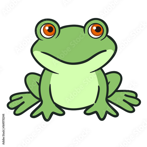 Cute cartoon frog © Elena