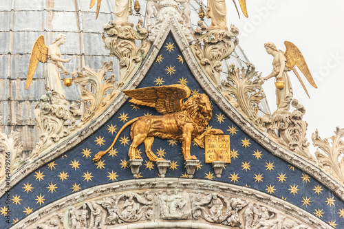 Detail of Saint mark basilica at Venice,Italy.