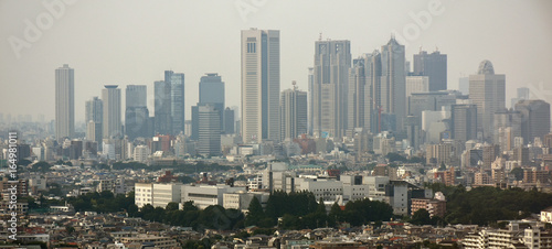 日本の東京都市景観（新宿副都心などを望む）