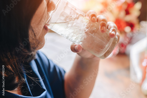 Women are drinking water.
