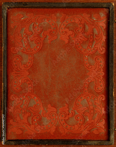 Antique tintype photo frame, late eighteenth early nineteenth century.