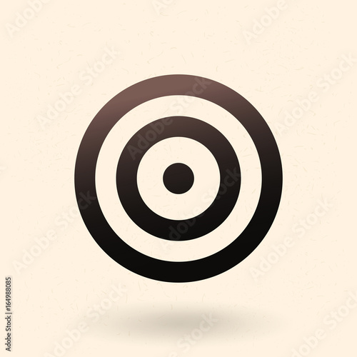 Vector Black Target Icon