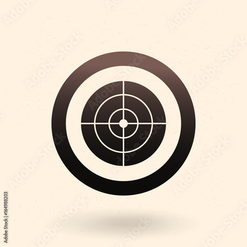 Vector Black Target Icon