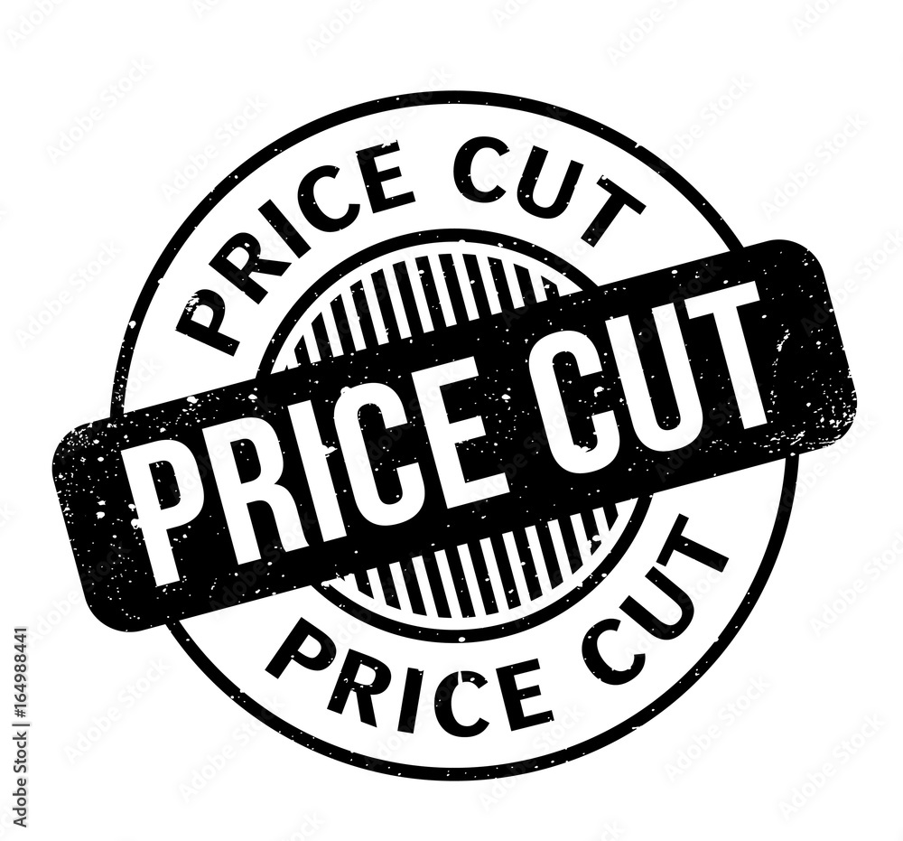 Price Cut rubber stamp. Grunge design with dust scratches. Effects can be easily removed for a clean, crisp look. Color is easily changed.