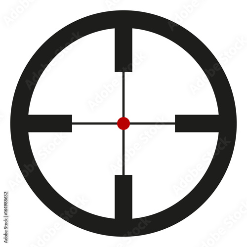 Vector Black Optical Sight with Red Point