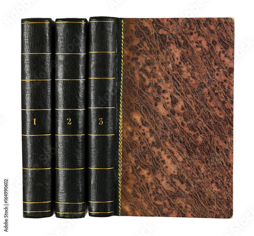 Old books with beautiful vintage covers
