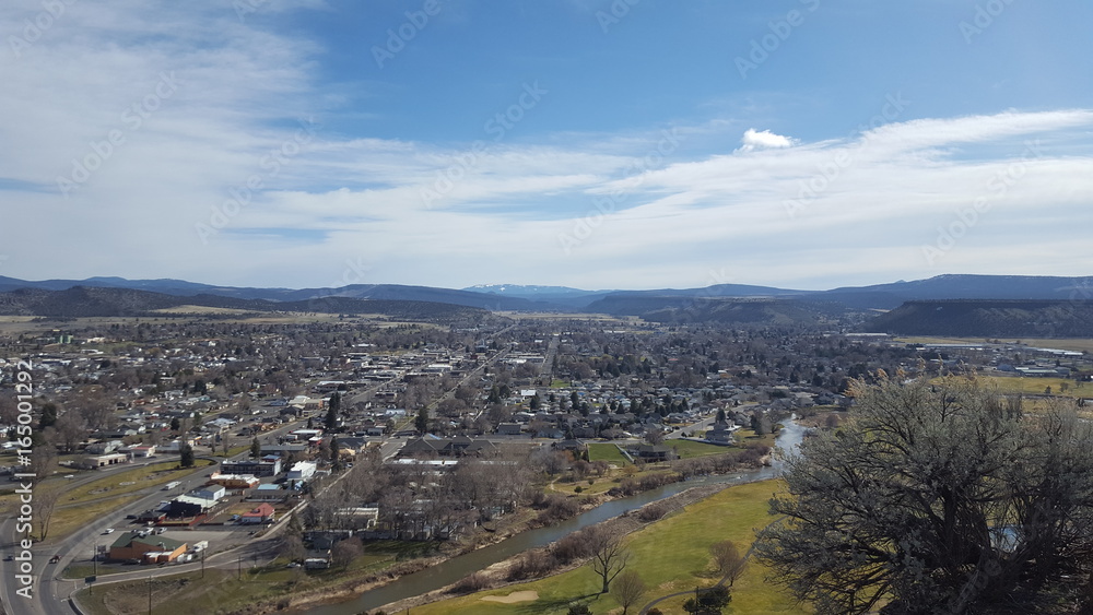 view over Prineville, Oregon