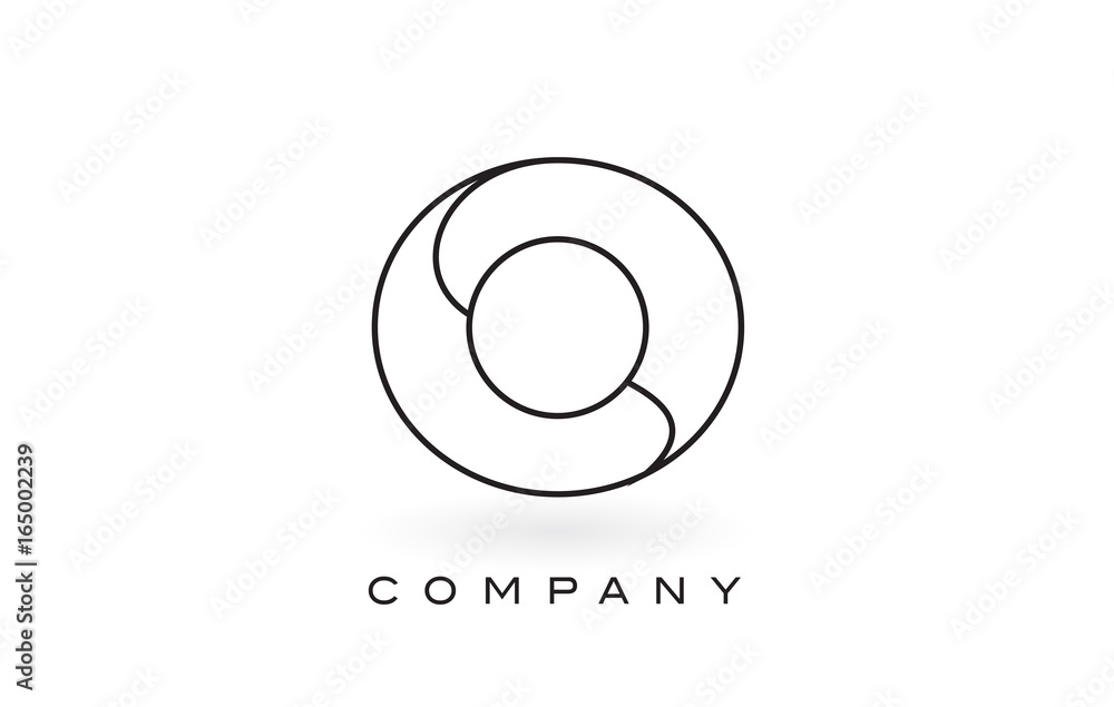 O Monogram Letter Logo With Thin Black Monogram Outline Contour. Modern Trendy Letter Design Vector. O Monogram Letter Logo With Thin Black Monogram Outline Contour. Modern Trendy Letter Design Vector.