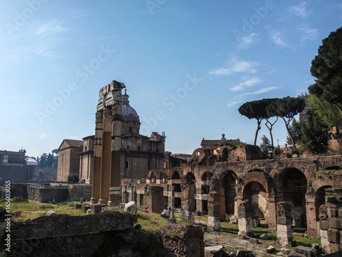 Ruins of Forum of Rome, Italy