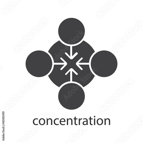 Concentration glyph icon