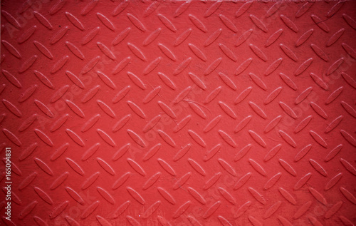 Background of metal plate in red color