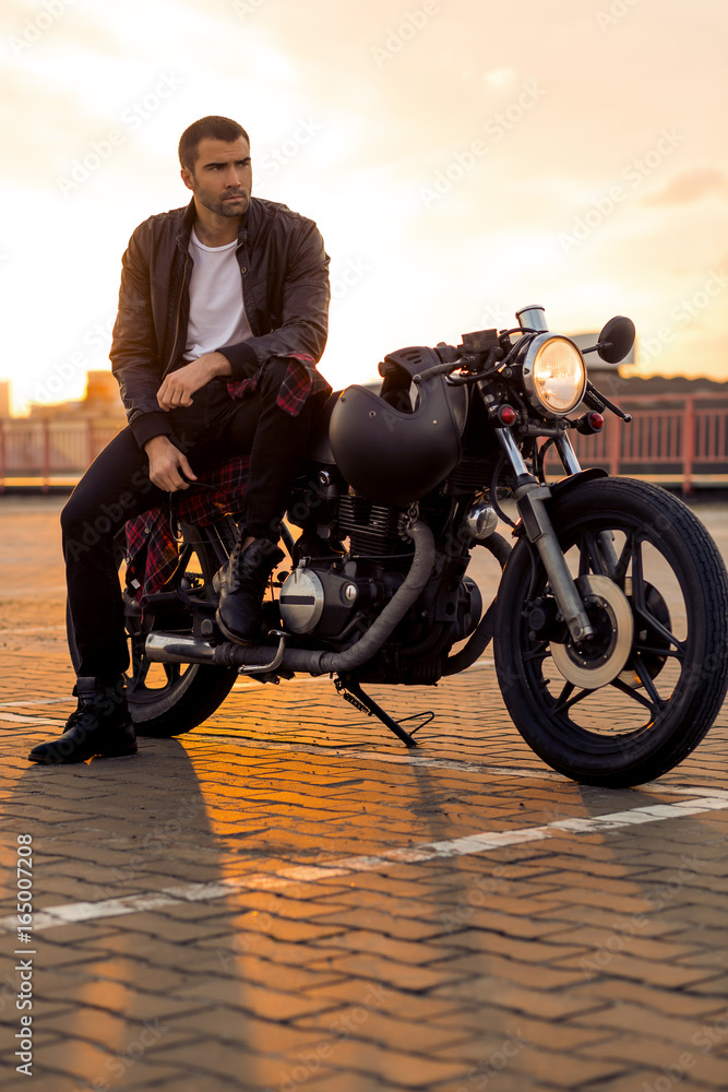 Cafe racer top bike jacket