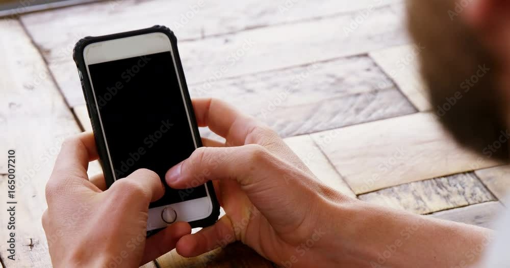 Man using mobile phone