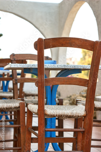 the interior of the cafe chairs and table © Dmitrii